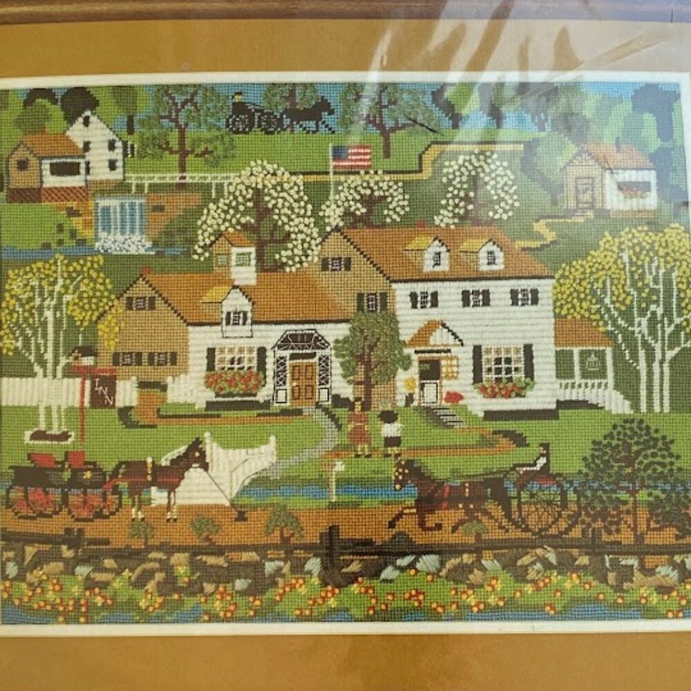 Vintage NOS White House Inn Dimensions Needlepoint Kit #2125 1980 New